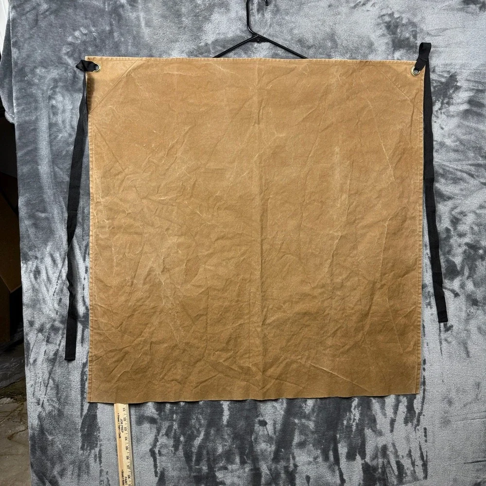 Labour and Wait Waist Apron Unisex OS Brown Waxed Canvas Workwear Utility